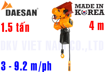 Pa lăng xích điện Daesan EDSM-1,5S