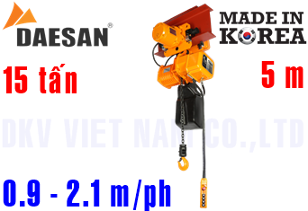 Pa lăng xích điện Daesan EDSM-15W