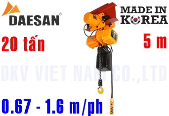 Pa lăng xích điện Daesan EDSM-20W