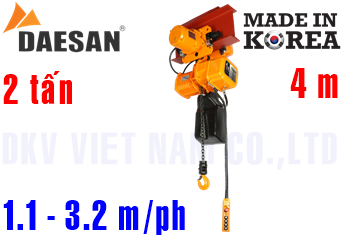 Pa lăng xích điện Daesan EDSM-2W