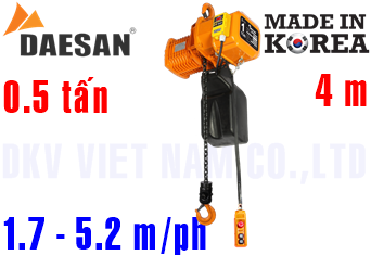 Pa lăng xích điện Daesan EDSS-0.5S