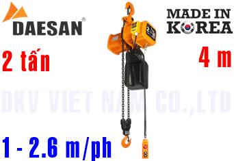 Pa lăng xích điện Daesan EDSS-2W