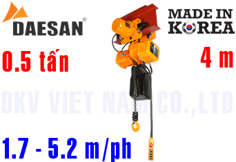 Pa lăng xích điện Daesan EDSSM-0.5S