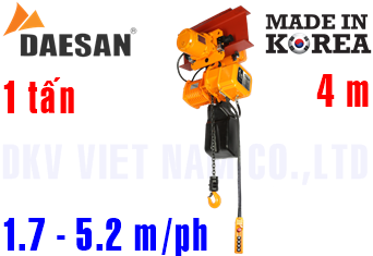 Pa lăng xích điện Daesan EDSSM-1S