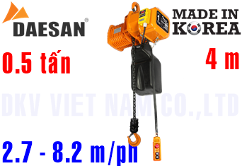 Pa lăng xích điện Daesan EDST-0.5S