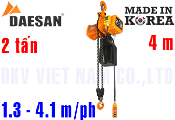 Pa lăng xích điện Daesan EDST-2W