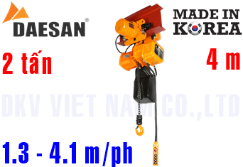 Pa lăng xích điện Daesan EDSTM-2W