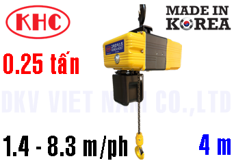 Pa lăng xích điện Korea Hoist KCH-025IS