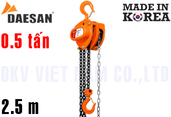 Pa lăng xích kéo tay Daesan DSN0.5