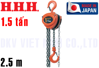 Pa lăng xích kéo tay H.H.H R-CB 1.5TON