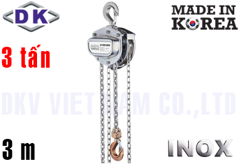 Pa lăng xích kéo tay Inox DK DS-030-SS