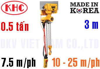 Pa lăng xích khí nén Korea Hoist KA1M-050