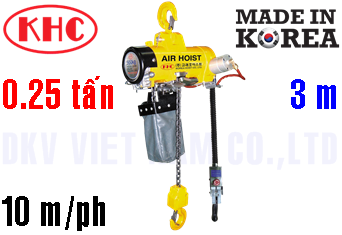 Pa lăng xích khí nén Korea Hoist KA1S-025