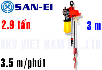 Pa lăng xích khí nén San-EI VHX300LP