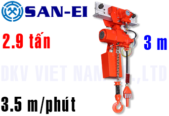 Pa lăng xích khí nén San-EI VHX300LP-MR
