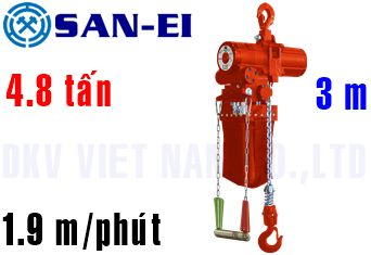 Pa lăng xích khí nén San-EI VHX500LC