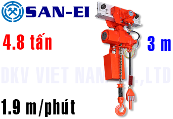 Pa lăng xích khí nén San-EI VHX500LP-MR