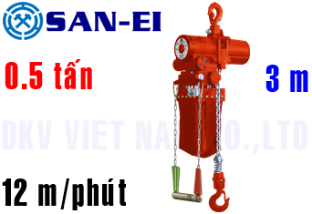 Pa lăng xích khí nén San-EI VLX50LC