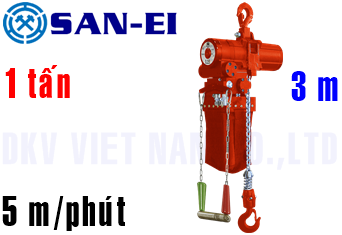 Pa lăng xích khí nén San-EI VMX100LC