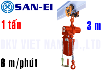Pa lăng xích khí nén San-El VLX100LC-PR