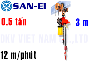Pa lăng xích khí nén San-EL VLX50LP-GR