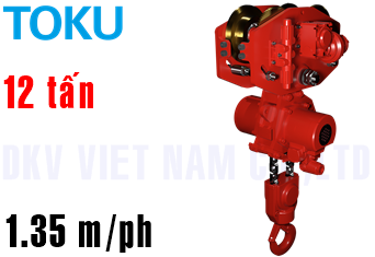 Pa lăng xích khí nén Toku TMH-12000/4-AT10S