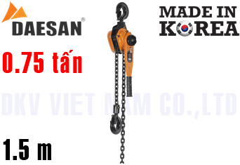 Pa lăng xích lắc tay Daesan D08