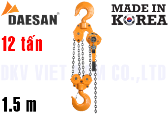 Pa lăng xích lắc tay Daesan D120