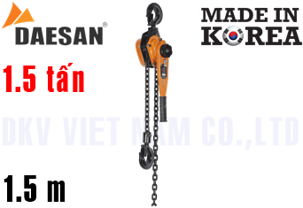 Pa lăng xích lắc tay Daesan D15