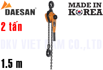 Pa lăng xích lắc tay Daesan D20