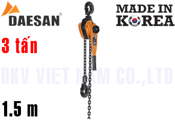 Pa lăng xích lắc tay Daesan D30