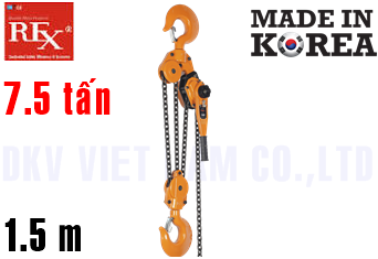 Pa lăng xích lắc tay Rex MG-75