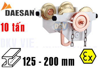 Rùa lăn treo pa lăng chống cháy nổ Daesan Ex DG10
