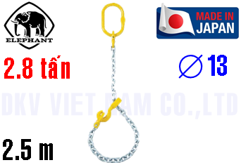 Sling xích cẩu hàng 1 chân Elephant 1-MFF-KE-13
