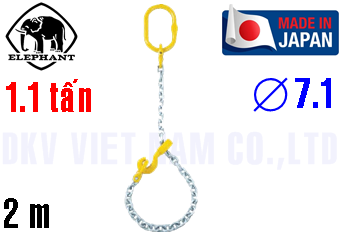 Sling xích cẩu hàng 1 chân Elephant 1-MFF-KE-7.1