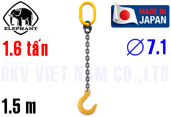 Sling xích cẩu hàng 1 chân Elephant 1-MFF-YN-7.1