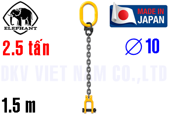 Sling xích cẩu hàng 1 chân Elephant 1-MFF-YR-10
