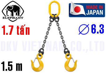 Sling xích cẩu hàng 2 chân Elephant 2-MFF-YP-6.3