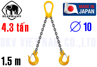 Sling xích cẩu hàng 2 chân Elephant 2-W-H-10