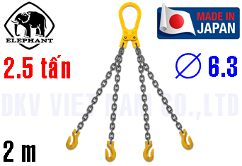 Sling xích cẩu hàng 4 chân Elephant 4-T-G-6.3