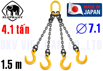 Sling xích cẩu hàng 4 chân Elephant 4-TG-YN-7.1