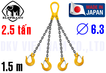 Sling xích cẩu hàng 4 chân Elephant 4-T-H-6.3