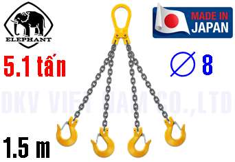 Sling xích cẩu hàng 4 chân Elephant 4-T-H-8