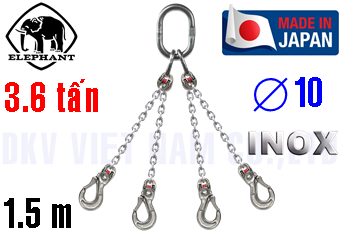 Sling xích cẩu hàng 4 chân Elephant 4-VWI-HSWI-10