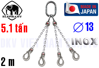 Sling xích cẩu hàng 4 chân Elephant 4-VWI-HSWI-13