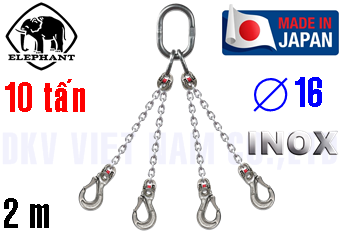 Sling xích cẩu hàng 4 chân Elephant 4-VWI-HSWI-16