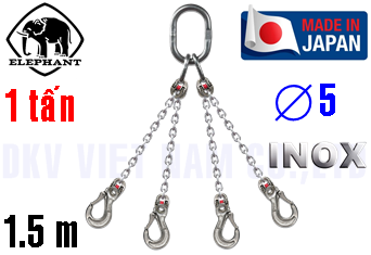 Sling xích cẩu hàng 4 chân Elephant 4-VWI-HSWI-5