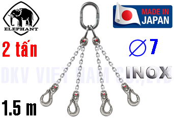 Sling xích cẩu hàng 4 chân Elephant 4-VWI-HSWI-7