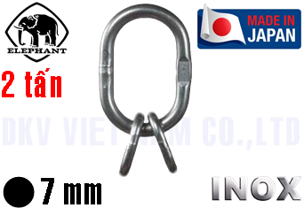 Vòng khuyên đôi inox cẩu hàng Elephant VWI-7