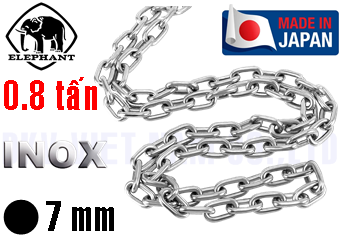 Xích cẩu hàng inox Elephant WOX-7